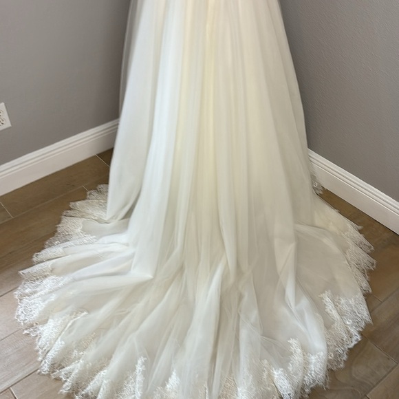 Ella Rosa Private Label By G Wedding Dress size 10 Tulle and Beading open back - Picture 12 of 14